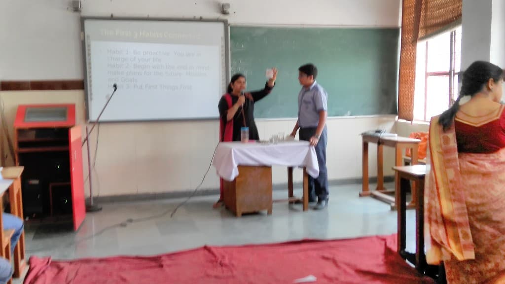 Classroom demonstration on the first three habits