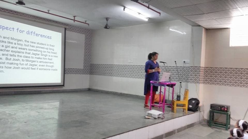 School workshop on respect for differences