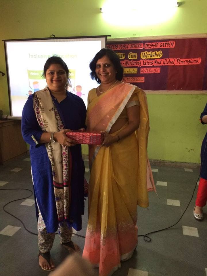 Recognition at Shefields Public School seminar on inclusive education