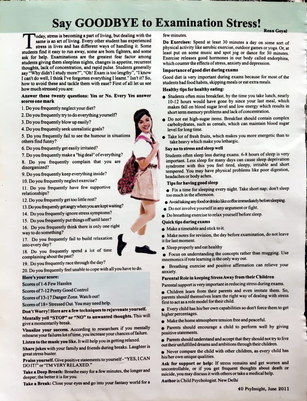 Say Goodbye to Examination Stress! — Examination Stress